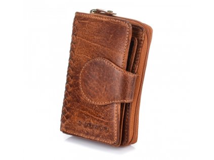 Dámská kožená peněženka hnědá J.JONES 5625 BN (22)