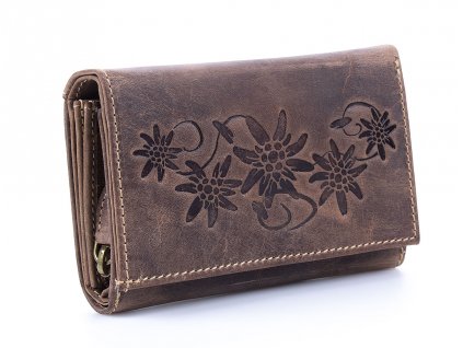 Dámská kožená peněženka Jennifer Jones Vintage 5498 hnědá ModexaStyl (3)