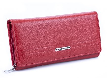 Velká dámská kožená peněženka Jennifer Jones 5374 červená ModexaStyl (2)