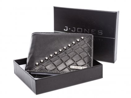 Pánská kožená peněženka dolarovka černá J JONES 5564 BK (1)