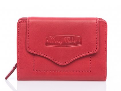 Kvalitní dámská kožená peněženka Money Maker 528B červená ModexaStyl (2)