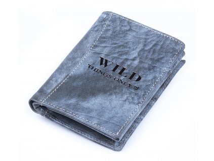 Pánská kožená peněženka Wild modrá modro šedá 5452 ModexaStyl (2)