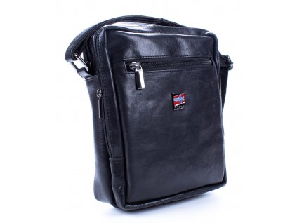 Pánská kožená taška přes rameno černá Nordee HN1552 ModexaStyl (5)
