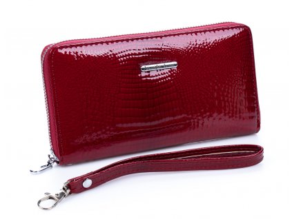 Dámská kožená peněženka s poutkem červená Jennifer Jones 5295 2 ModexaStyl (3)
