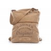 Dámský batoh a kabelka přes rameno 2v1 Canvas 4558 hnědý Jennifer Jones (7)