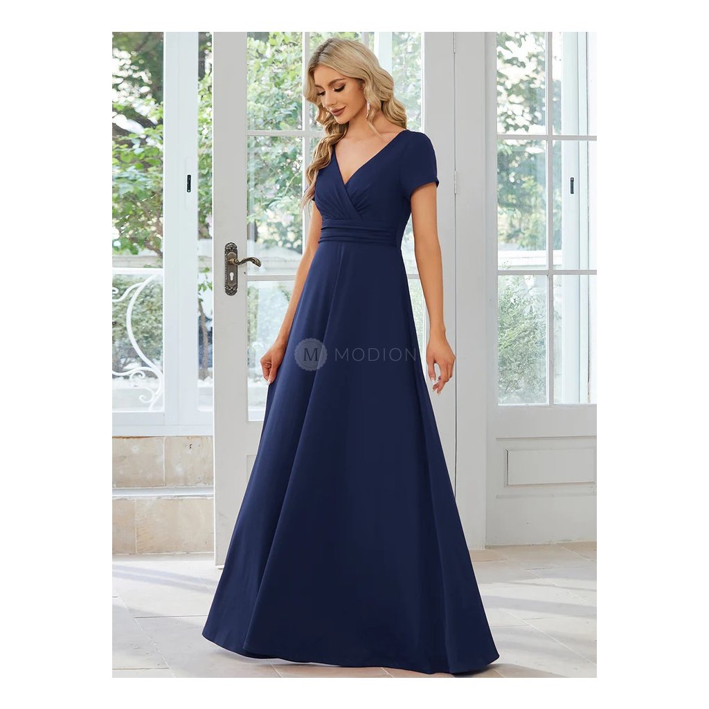 Modré šaty na svatbu pro družičky, hosta, svědka Ever Pretty ES01730NB