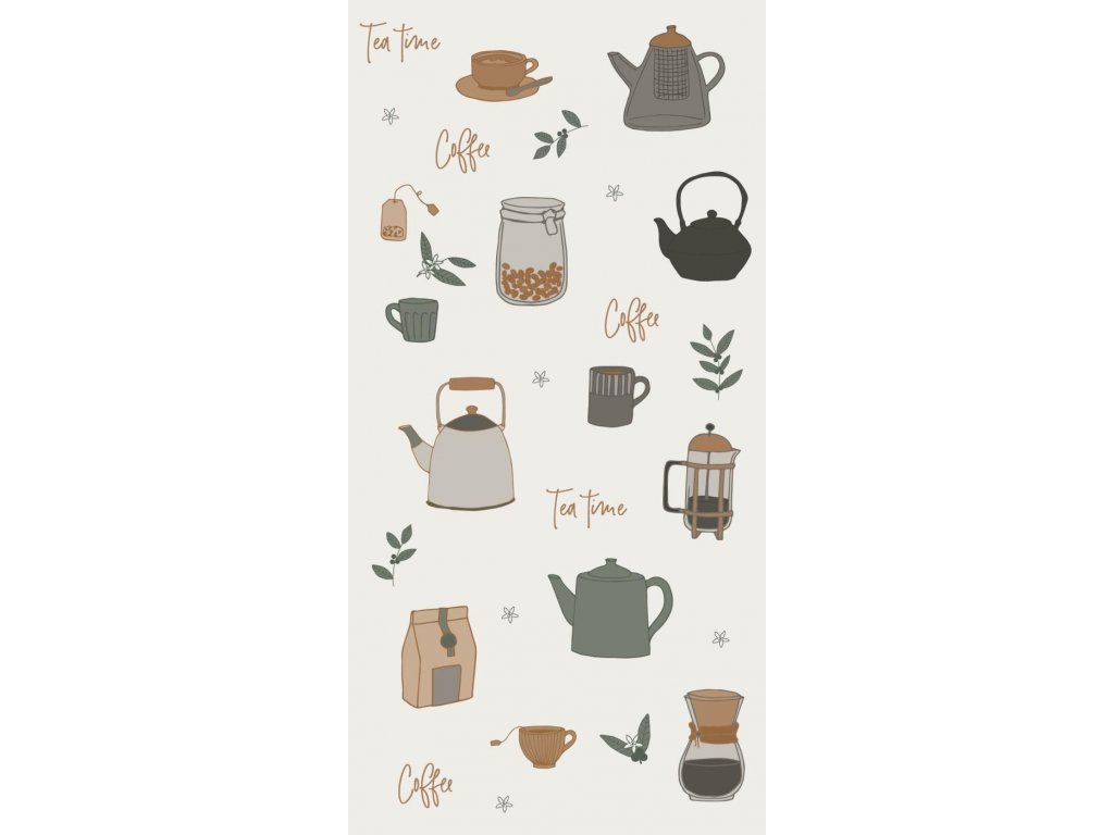 Ib Laursen Papírové ubrousky Tea Coffee Time - 16 ks