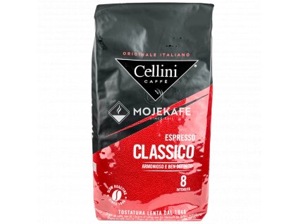 cellini caffe crema classico 70 arabica zrnkova kava 1 kg pruh