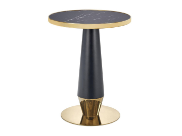 moderný čieno zlatý jedálenský stôl Monali