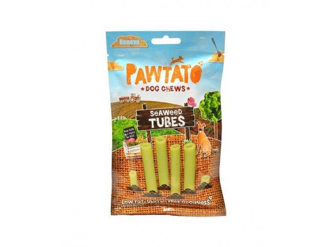 odmena pre psy benevo pawtato tubes seaweed 90g