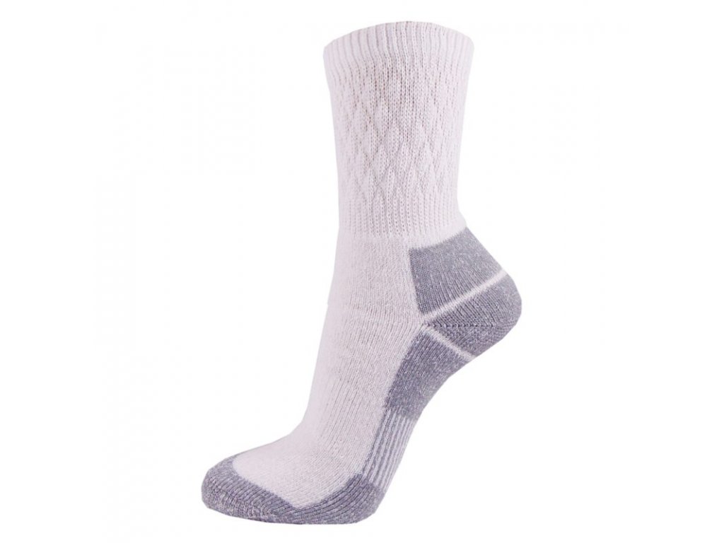 Bavlněné THERMO ponožky FARMÁŘ - bílé