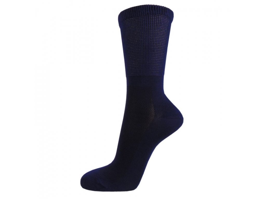 Zdravotní bavlněné ponožky MEDIC TOP - tmavě modré