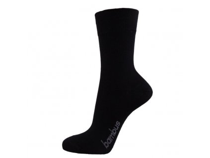 Klasické ponožky z BAMBUSOVÉ VISKÓZY - černé