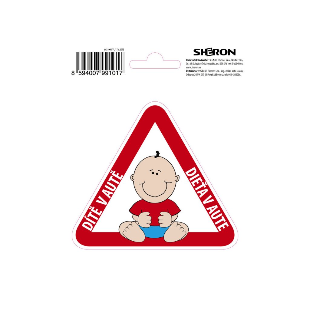 Sheron samolepka dítě v autě (1)