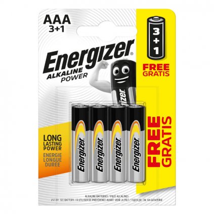 Energizer Alkaline Power - mikrotužka AAA 3+1 zdarma