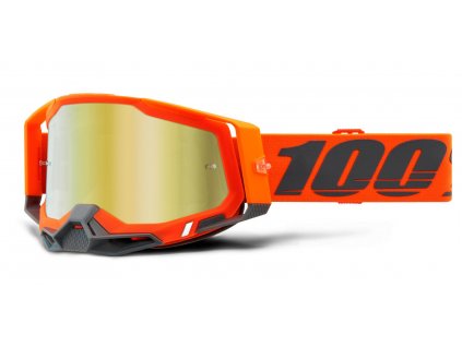 MX brýle 100% RACECRAFT 2 Kerv - zrcadlové zlaté plexi