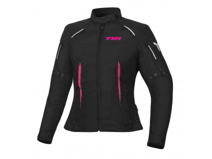 Dámska bunda na motocykel TXR Elisa čierno/ružová