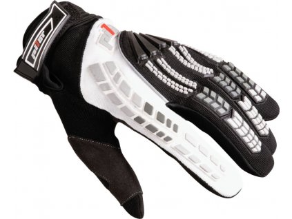 MX rukavice na motorku Pilot černo/bílé