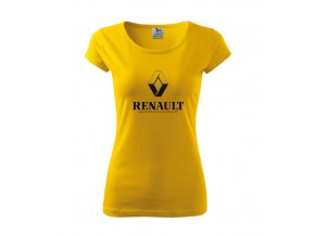 dámske tričko renault žlté