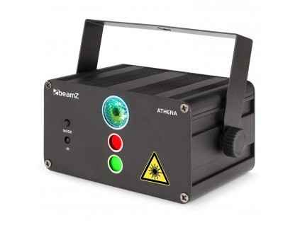 Athena-Laser Gobo-Laserlicht mit Akku Fernbedienung und Soundsteuerung