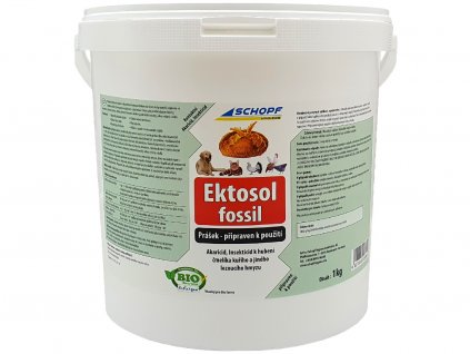 BIO křemenitý práškový koncentrát k hubení čmelíků SCHOPF EKTOSOL FOSSIL PUDER KONZENTRAT 1kg