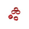 Kroužky na slepice, spirálové, 16 mm, 20 ks, červená