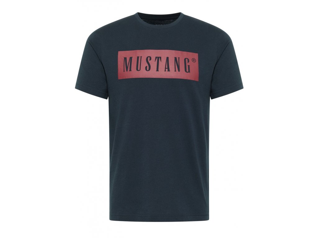 Herren T Shirt T Shirt Mustang blau 1014749 4135 1B