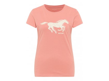 Damen T Shirt Print Shirt Mustang rosa 1014230 8127 1B