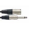 Stagg NAC3PXMR, propojovací kabel XLR zástrčka - Jack 6,3 mm mono, 3m