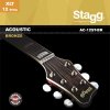 Stagg AC-12ST-BR, sada strun pro 12-ti strunnou kytaru, extra-light