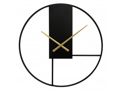 Nástěnné hodiny TIMO černá Ø 50 cm Mybesthome