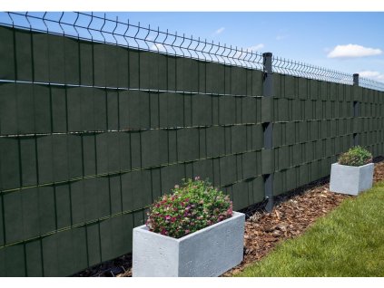 Stínící krycí páska na plot MATA zelená