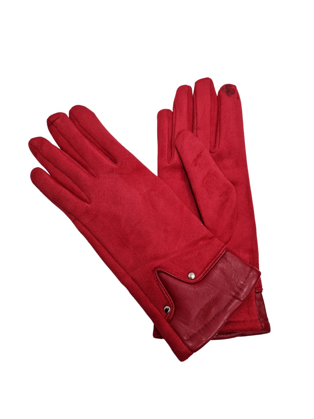 červené dámské rukavice