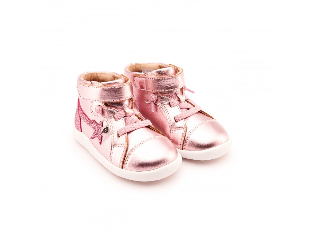Celoroční barefoot tenisky Oldsoles - Parade Pink Frost