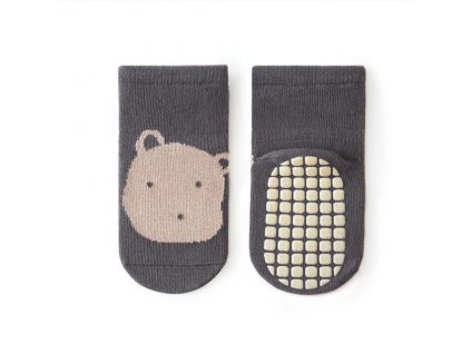 Protiskluzové ponožky se zvířátkem - Hippo