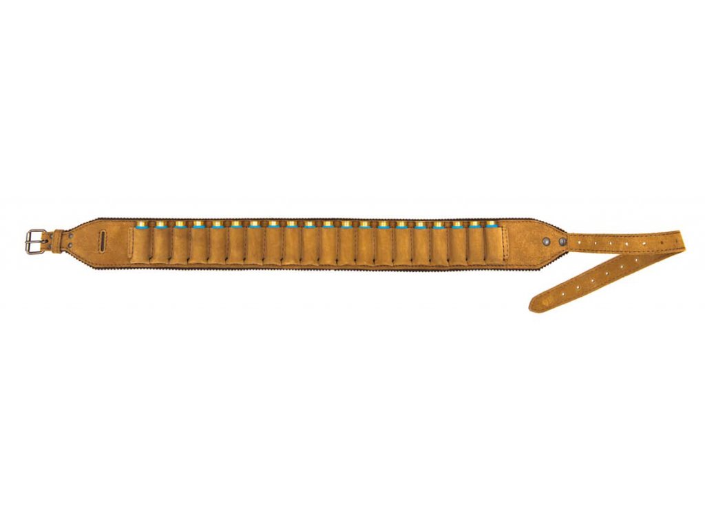 Nábojový pás ze štípenky (Varianta ráže 12, Barva filcu hnědá)