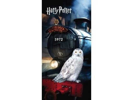 JERRY FABRICS Osuška Harry Potter Hedwig Bavlna - Froté, 70/140 cm