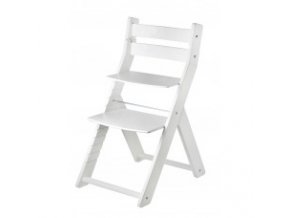 Rostoucí židle SANDY KOMBI -M07 bílá/bílá s ergonomickým sedákem