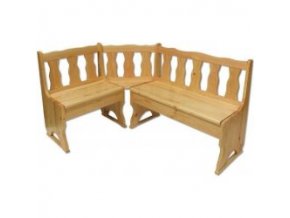 Dřevěná jídelní rohová lavice MASIV BM101 z borovice