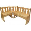 Dřevěná jídelní rohová lavice MASIV BM101 z borovice