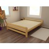 Manželská postel VMK003D masiv borovice (Rozměr 120 x 200 cm, Barva-3 surové dřevo)