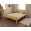 Manželská postel VMK011C masiv borovice (Rozměr 120 x 200 cm, Barva-3 surové dřevo)