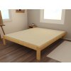 Manželská postel VMK014A masiv borovice (Rozměr 120 x 200 cm, Barva-3 surové dřevo)