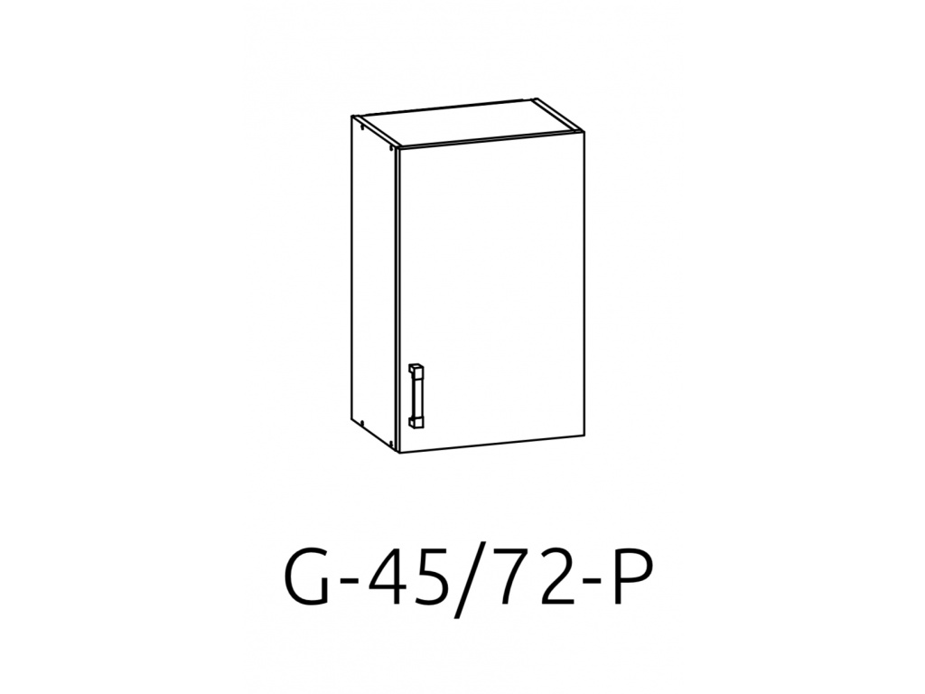 G-45/72 P (L) horní skříňka kuchyně Hamper
