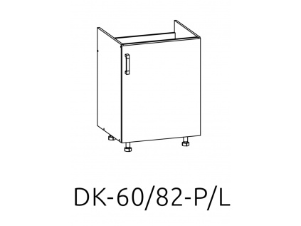 DK-60/82-P (L) dolní skříňka pod dřez kuchyně Edan