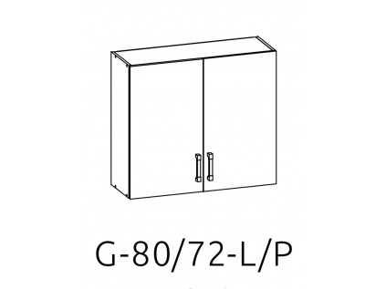 G-80/72 L (P) horní skříňka kuchyně Edan