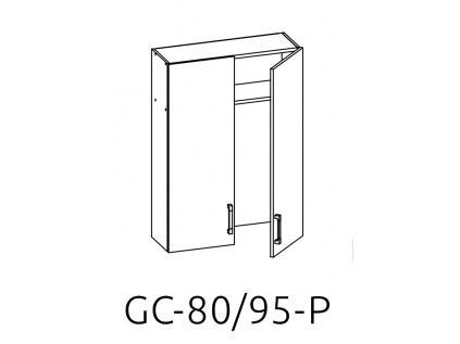GC-80/95 L (P) horní skříňka s odkapávačem kuchyně Edan