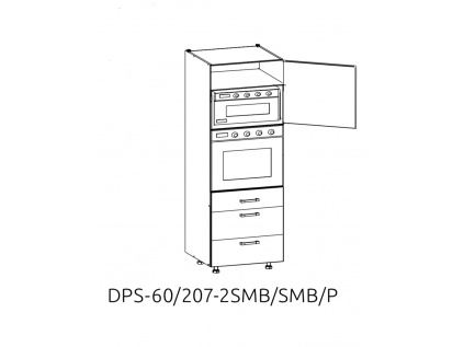 DPS-60/207 2SMB/SMB/L dolní skříňka pro vestavné spotřebiče kuchyně Hamper