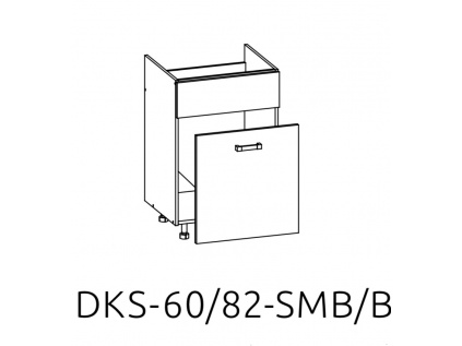 Spodní skřínka kuchyně Sole pod dřez DKS-60/82-SMB/B