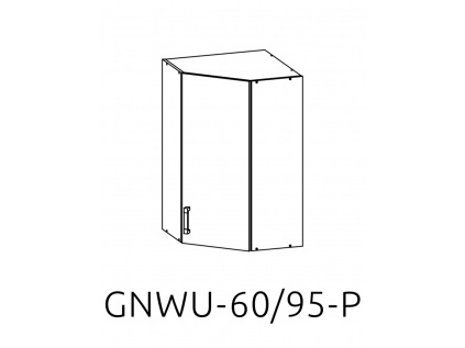 Horní rohová kuchyňská skřínka Verdi vnitřní GNWU-60/95